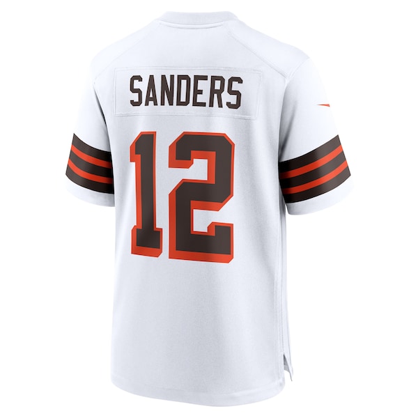 Shedeur Sanders Cleveland Browns Nike 2025 NFL Draft 2nd Alternate Game Jersey - White - Image 3