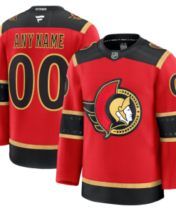 Ottawa Senators  Alternate Custom Premium Jersey - Red/Black/White
