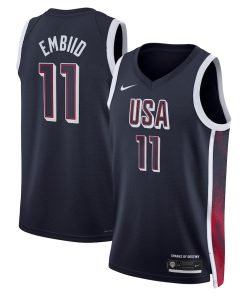 Joel Embiid Unisex Nike Men's USA Basketball 2024 Swingman Player Jersey - Navy