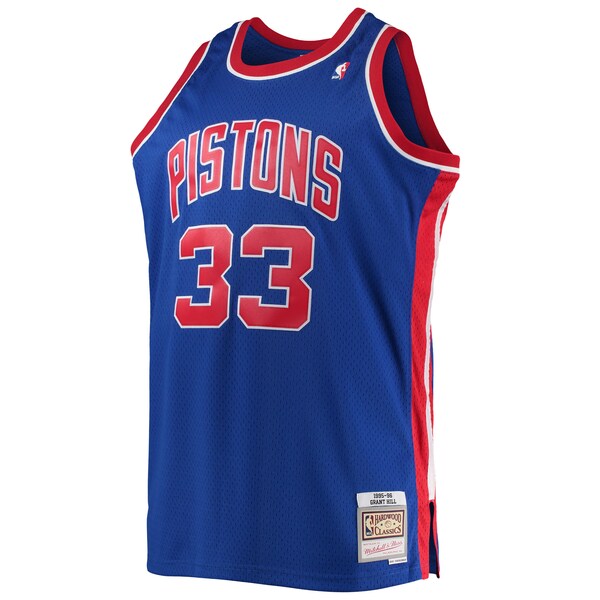Grant Hill Detroit Pistons 1995/96 Big & Tall Hardwood Classics Swingman Jersey - Blue - Image 2