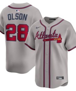 Matt Olson Atlanta Braves Nike Road Limited Player Jersey - Gray