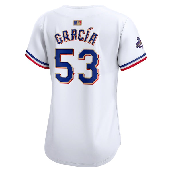 Adolis Garcia Texas Rangers Nike Women's 2024 Gold Collection Limited Player Jersey?ยจC White - Image 3