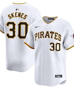 Paul Skenes Pittsburgh Pirates Nike Home Limited Player Jersey - White
