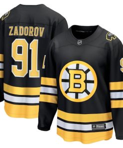 Nikita Zadorov Boston Bruins  Home Breakaway Player Jersey - Black