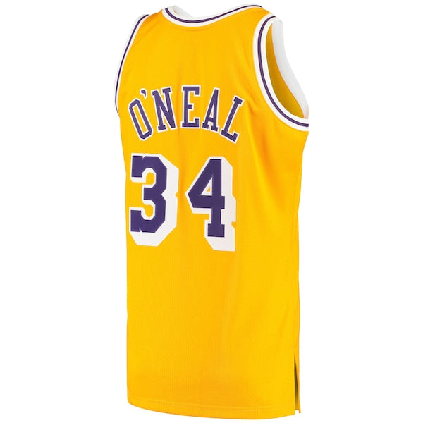 Shaquille O'Neal Los Angeles Lakers 1996/97 Hardwood Classics Authentic Jersey - Gold - Image 2