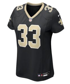 Alternative view of Jonas Sanker New Orleans Saints Nike Women's Team Game Jersey -  Black