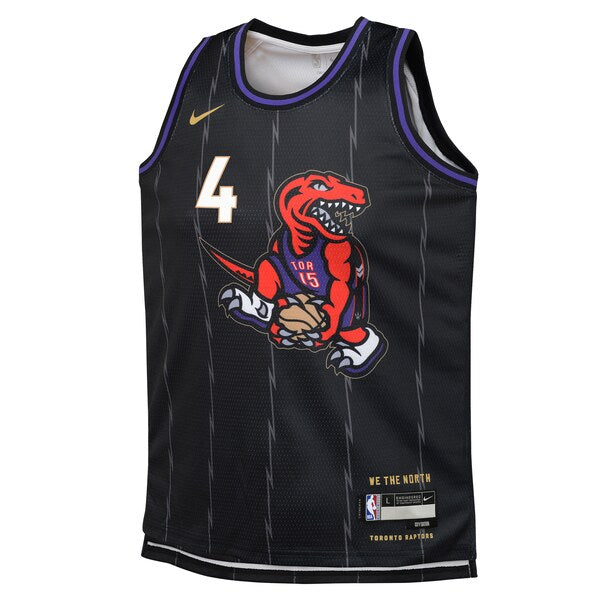 Scottie Barnes Toronto Raptors Nike Youth 2024/25 Swingman Player Jersey - City Edition - Black - Image 2