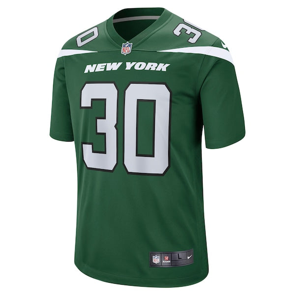 Michael Carter II New York Jets Nike Game Jersey - Gotham Green - Image 2