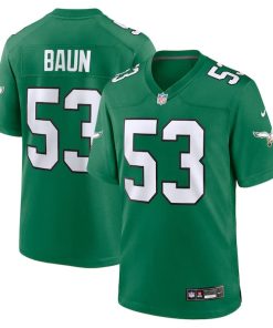 Alternative view of Zack Baun Philadelphia Eagles Nike Alternate Game Jersey -  Kelly Green/Green