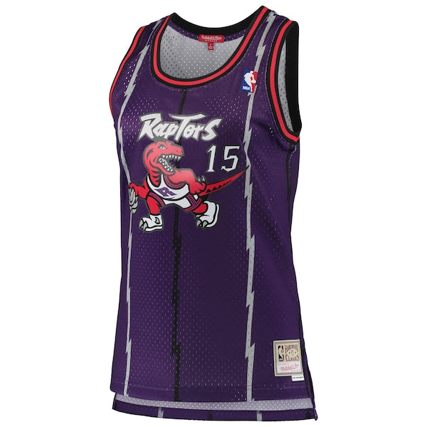 Vince Carter Toronto Raptors Women's 1998/99 Hardwood Classics Swingman Jersey - Purple - Image 2