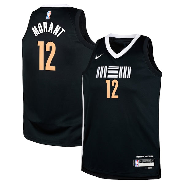 Ja Morant Memphis Grizzlies Nike Youth Swingman Replica Jersey - City Edition - Black