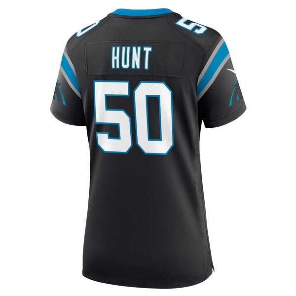 Robert Hunt Carolina Panthers Nike Women's Game Jersey - Black - Image 2