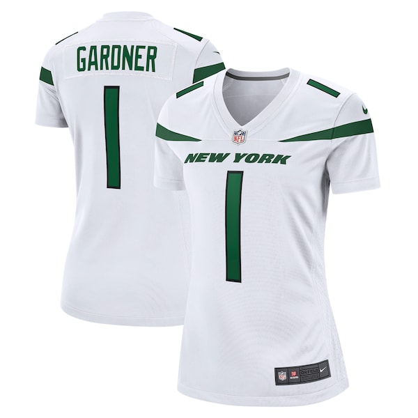 Ahmad Sauce Gardner New York Jets Nike Women's Player Jersey - White/Green - Image 2