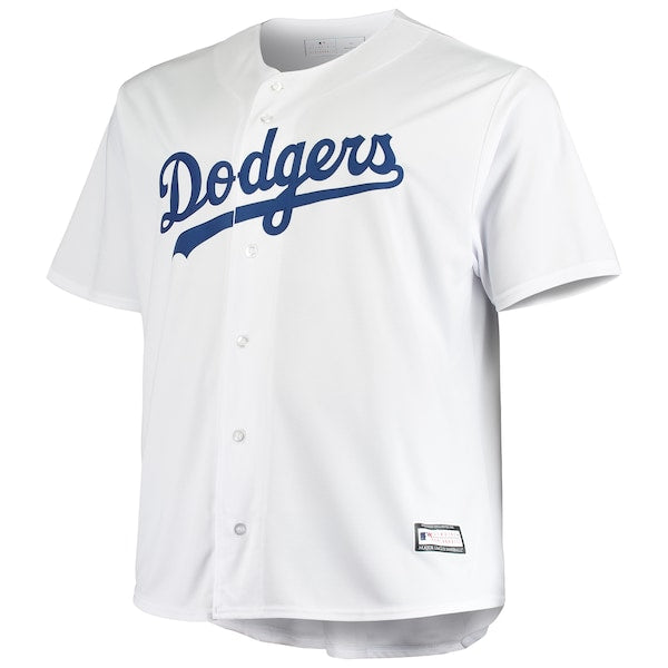 Los Angeles Dodgers Big & Tall Replica Team Jersey - White - Image 2