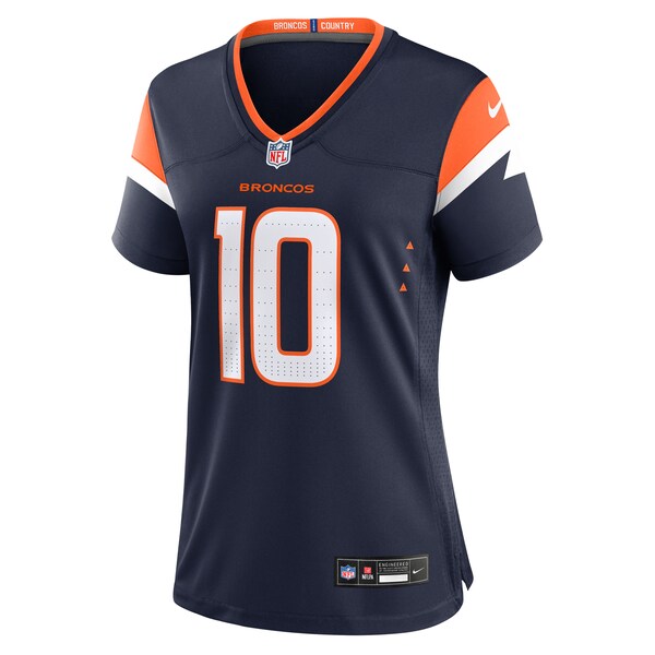 Bo Nix Denver Broncos Nike Women's Alternate Game Jersey - Navy/White - Image 3