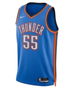 Alternative view of Isaiah Hartenstein Oklahoma City Thunder Nike Unisex 2025 NBA Finals Swingman Jersey - Icon Edition - Blue