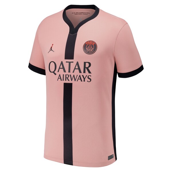 Khvicha Kvaratskhelia Paris Saint-Germain Nike Youth 2024/25 Third Replica Player Jersey - Pink - Image 2