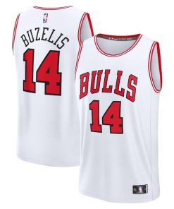Matas Buzelis Chicago Bulls  Fast Break Replica Player Jersey - Association Edition - White