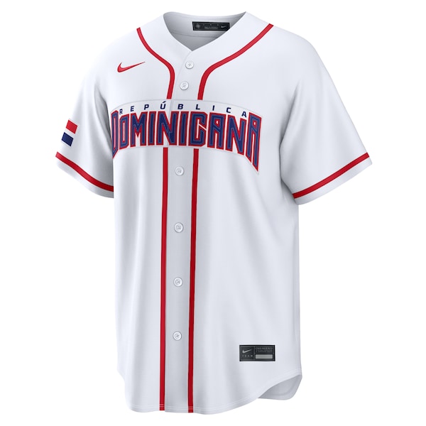 Fernando Tatis Jr. Dominican Republic Baseball Nike 2026 World Baseball Classic Home Stadium Jersey - White - Image 2
