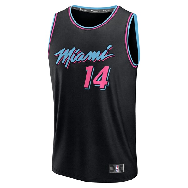 Tyler Herro Miami Heat Youth 2025/26 City Edition Fast Break Jersey - Black - Image 2