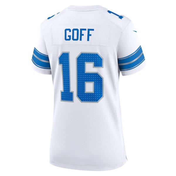 Jared Goff Detroit Lions Nike Women's Game Jersey - White - Image 3
