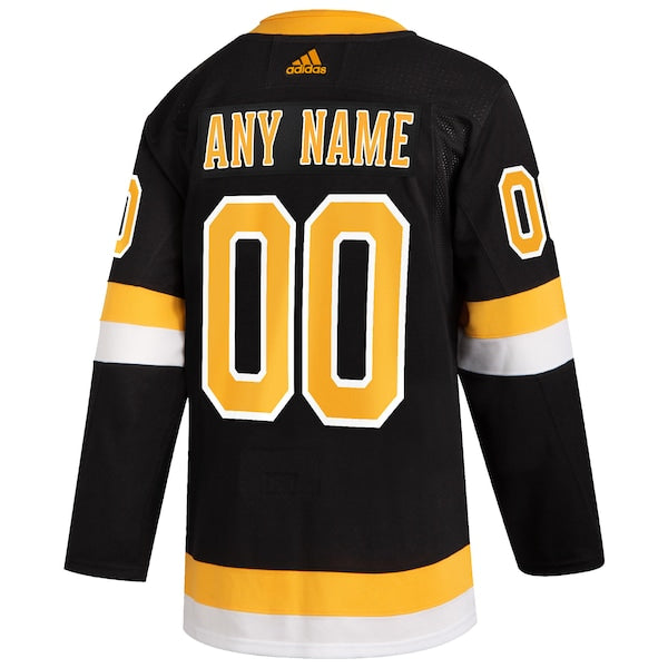 Boston Bruins adidas 2019/20 Alternate Authentic Custom Jersey - Black - Image 3