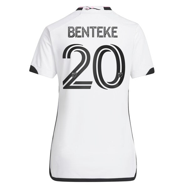 Christian Benteke D.C. United adidas Women's 2024 The Cherry Blossom Kit Replica Player Jersey - White - Image 3