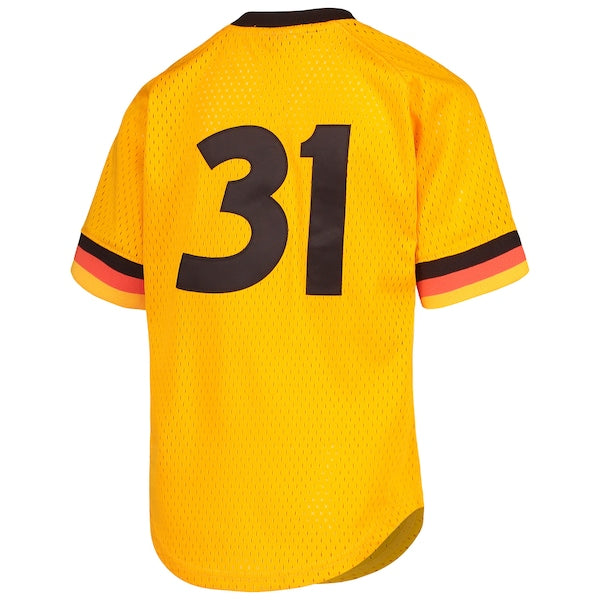 Dave Winfield San Diego Padres Youth Cooperstown Collection Mesh Batting Practice Jersey - Gold - Image 3