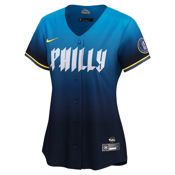 Bryce Harper Philadelphia Phillies Nike Women's 2024 City Connect Limited Player Jersey - Blue - Image 2