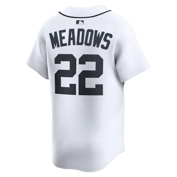 Parker Meadows Detroit Tigers Nike Home Limited Player Jersey - White - Image 3