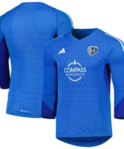 Sporting Kansas City adidas 2024 Goalkeeper Long Sleeve Replica Jersey - Blue
