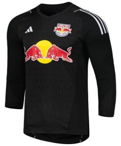 Alternative view of New York Red Bulls adidas 2024 Goalkeeper Long Sleeve Replica Jersey - Black