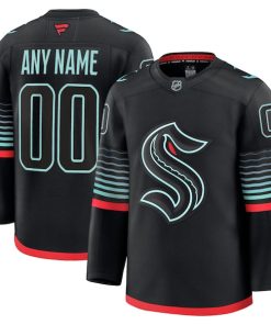 Seattle Kraken  Alternate Premium Custom Jersey - Black/Navy/White