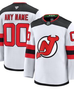 New Jersey Devils  Away Premium Custom Jersey - White/Black/Red