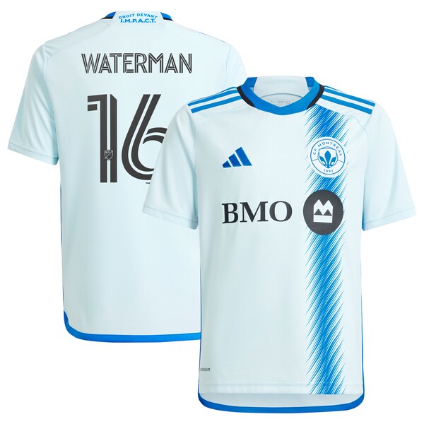 Joel Waterman CF Montreal adidas Youth 2024 La Main Replica Player Jersey?ยจC Light Blue