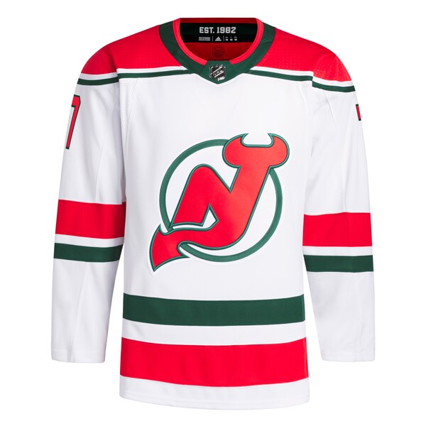 Dougie Hamilton New Jersey Devils adidas Primegreen Authentic Player Jersey - White - Image 2