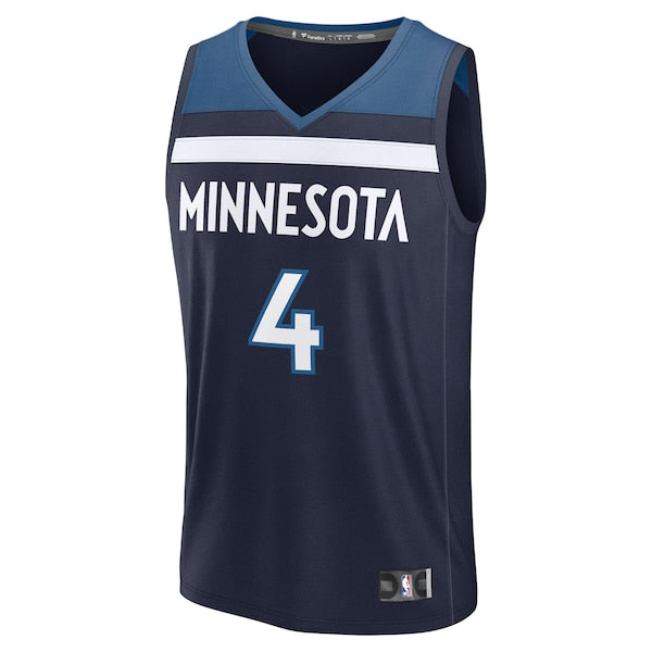 Rob Dillingham Minnesota Timberwolves Youth 2024 NBA Draft Fast Break Player Jersey - Icon Edition - Navy - Image 2