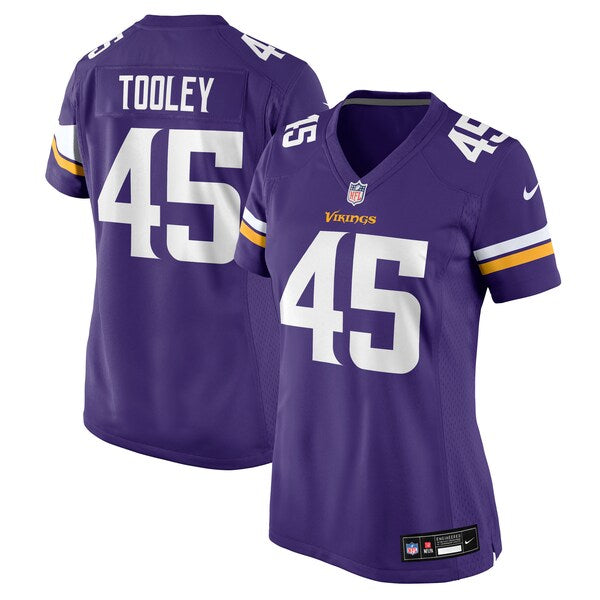 Max Tooley Minnesota Vikings Nike Women's Team Game Jersey - Purple - Image 2