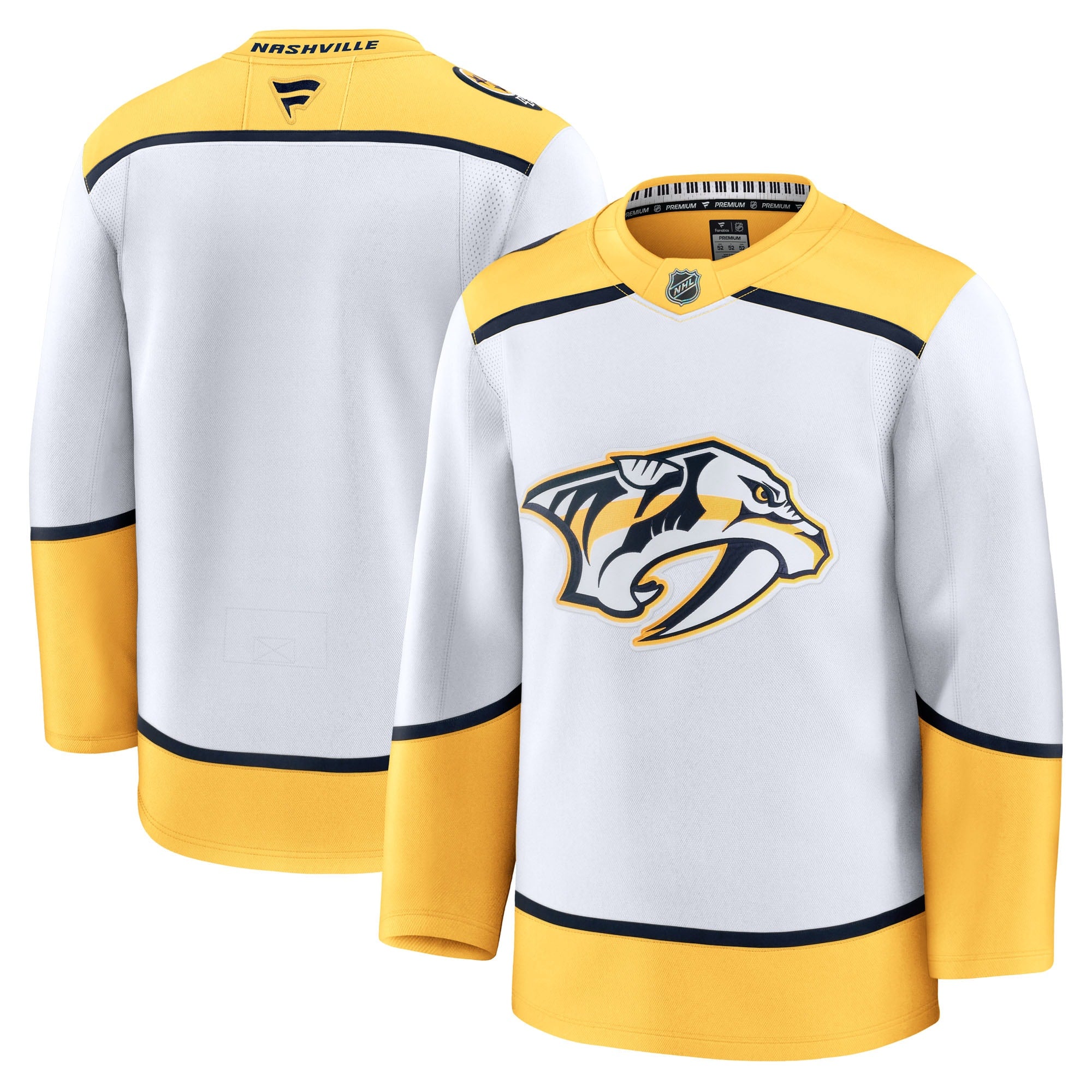 Nashville Predators Home Premium Jersey - Yellow/White - Image 10