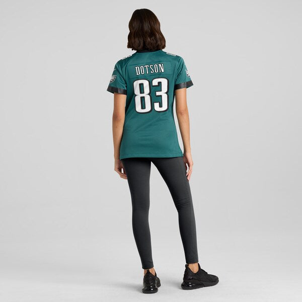 Jahan Dotson Philadelphia Eagles Nike Women's Team Game Jersey - Midnight Green - Image 6