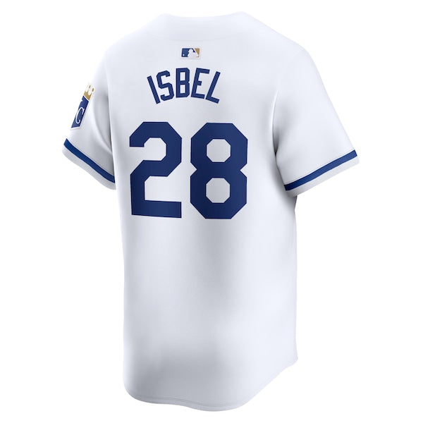 Kyle Isbel Kansas City Royals Nike Home Limited Player Jersey - White - Image 3