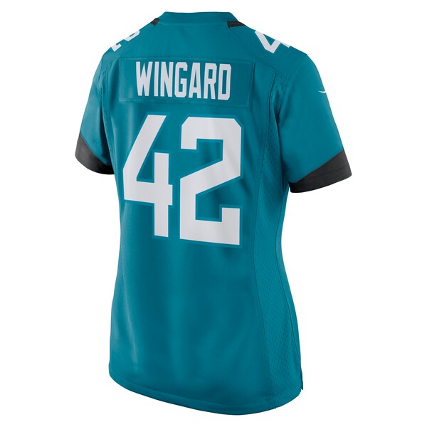 Andrew Wingard Jacksonville Jaguars Nike Women's Game Jersey - Teal/Black - Image 4