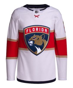 Alternative view of Florida Panthers adidas Away Primegreen Authentic Jersey?¨C White