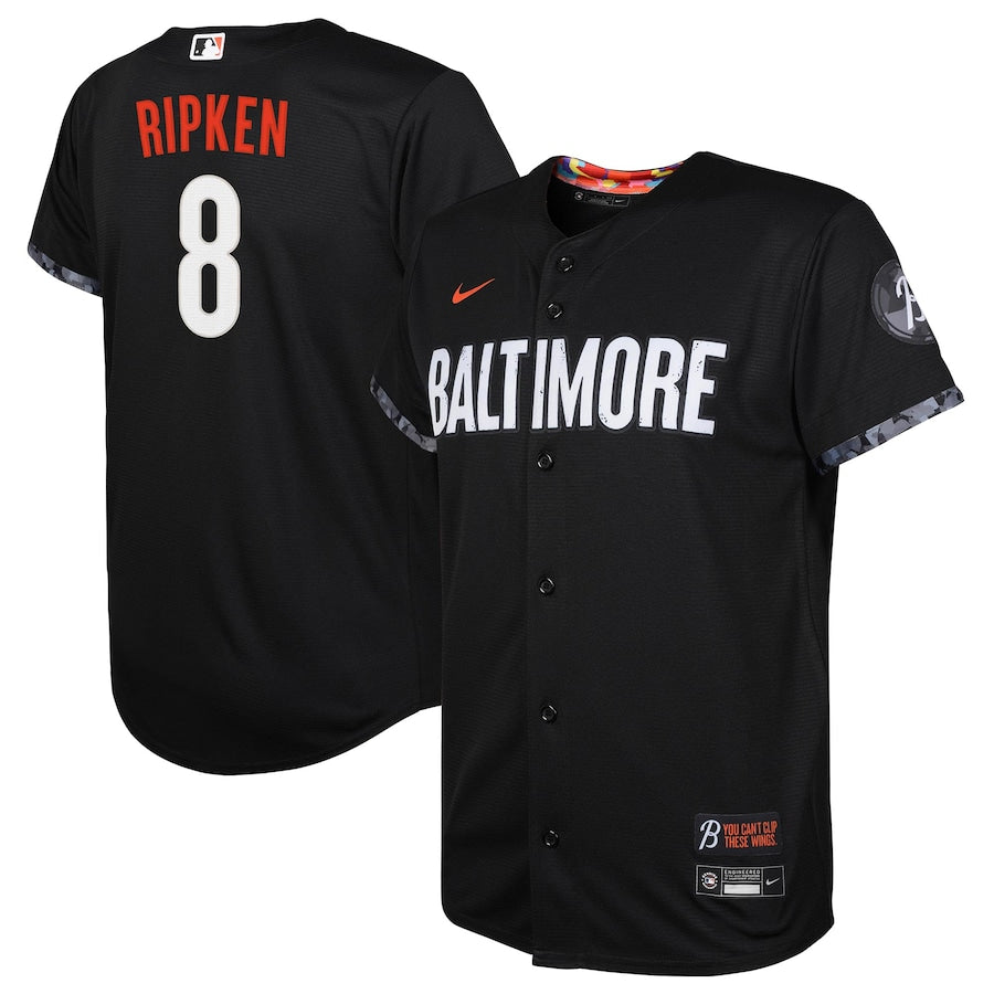 Cal Ripken?Baltimore Orioles Nike Youth 2023 City Connect Replica Player Jersey - Black