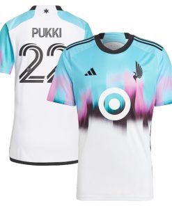 Teemu Pukki Minnesota United FC adidas 2024 The Northern Lights Kit Replica Player Jersey - White