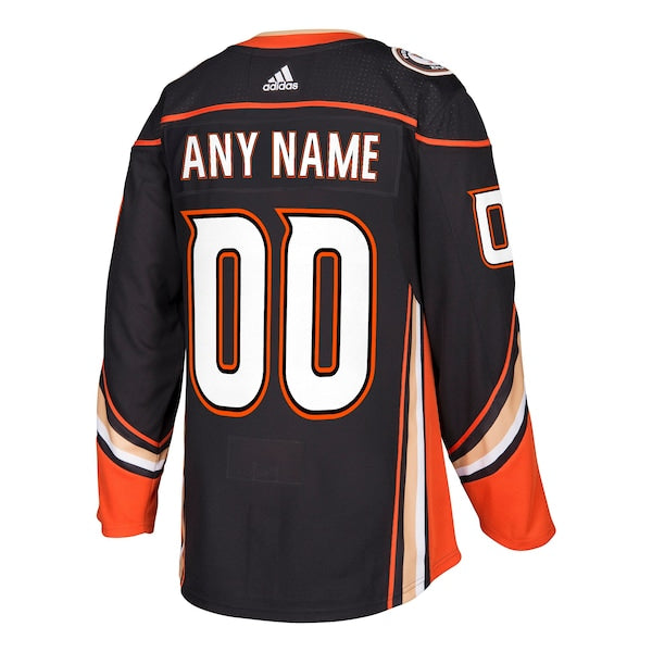 Anaheim Ducks adidas Authentic Custom Jersey - Black - Image 3