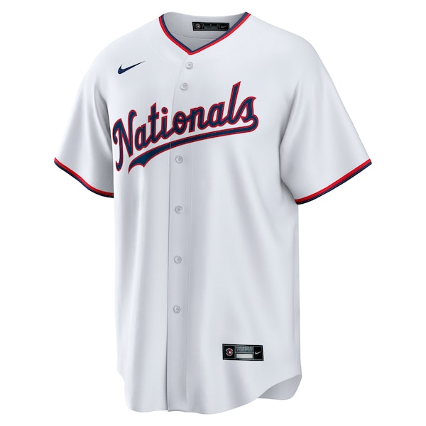 CJ Abrams Washington Nationals Nike Youth Home Replica Player Jersey - White - Image 2