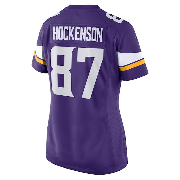 T.J. Hockenson Minnesota Vikings Nike Women's Game Player Jersey - Purple - Image 4