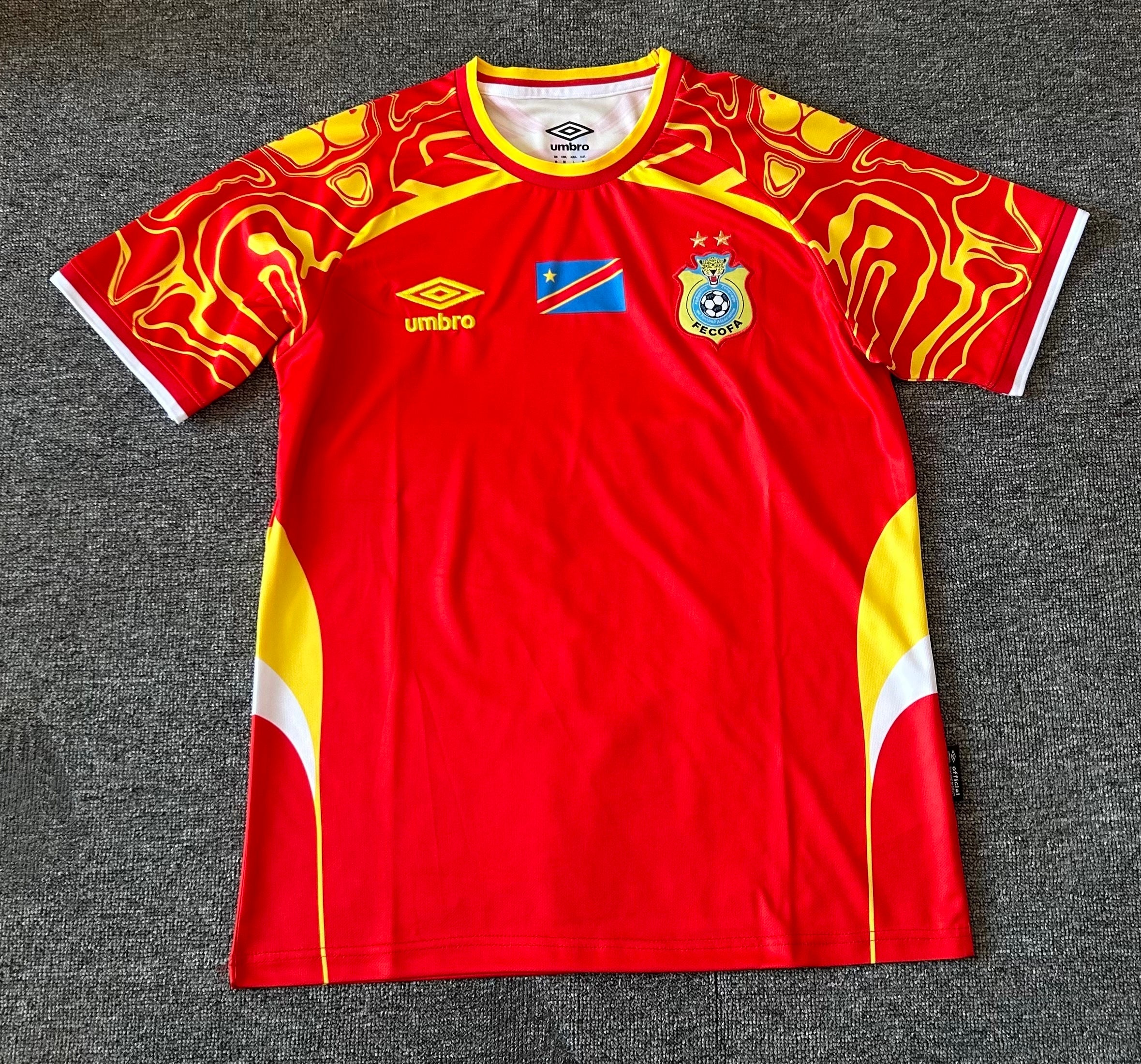 Democratic Republic of the Congo National Team Umbro 2026 Home Jersey - Blue / Red / Yellow - Image 3
