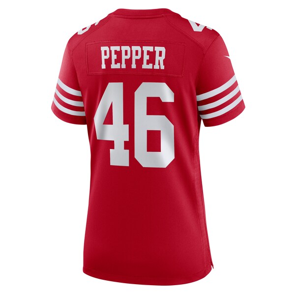 Taybor Pepper San Francisco 49ers Nike Women's Game Jersey - Scarlet - Image 4